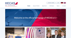Desktop Screenshot of hecas-ev.de